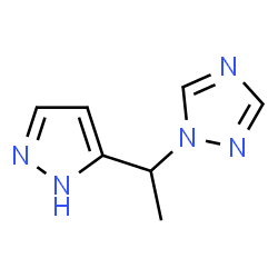 1-[1-(1H-Pyrazol-3-yl)ethyl]-1H-1,2,4-triazole结构式