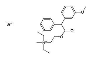 diethyl-[2-[2-(3-methoxyphenyl)-2-phenylacetyl]oxyethyl]-methylazanium,bromide结构式