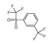 1-(trifluoromethyl)-3-(trifluoromethylsulfonyl)benzene结构式