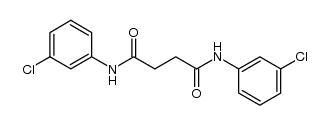 N,N'-bis(3-chlorophenyl)succinamide结构式