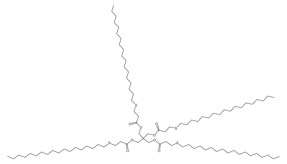 Pentaerythritol tetrakis(3-n-octadecylthiopropionate) Structure