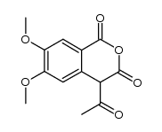 4-acetyl-6,7-dimethoxy-isochroman-1,3-dione Structure