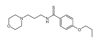 N-(3-Morpholinopropyl)-p-(propoxy)thiobenzamide结构式