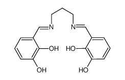 N,N′-bis(2,3-dihydroxybenzylidene)-1,3-diaminopropane结构式