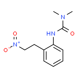 N,N-DIMETHYL-N'-[2-(2-NITROETHYL)PHENYL]UREA结构式