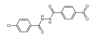 N-(4-chloro-benzoyl)-N'-(4-nitro-benzoyl)-hydrazine Structure