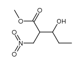 Methyl 3-hydroxy-2-(nitromethyl)pentanoate结构式