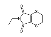 6-ethyl-2,3-dihydro-[1,4]dithiino[2,3-c]pyrrole-5,7-dione结构式