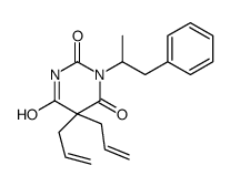1-(1-phenylpropan-2-yl)-5,5-bis(prop-2-enyl)-1,3-diazinane-2,4,6-trione结构式