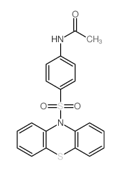 N-(4-phenothiazin-10-ylsulfonylphenyl)acetamide Structure