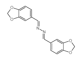 1,3-Benzodioxole-5-carboxaldehyde,2-(1,3-benzodioxol-5-ylmethylene)hydrazone结构式