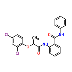 2-{[2-(2,4-Dichlorophenoxy)propanoyl]amino}-N-phenylbenzamide Structure