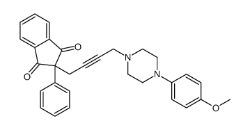 2-[4-[4-(4-methoxyphenyl)piperazin-1-yl]but-2-ynyl]-2-phenylindene-1,3-dione结构式