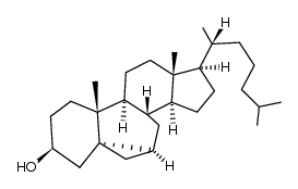 3β-hydroxy-5,6β-cyclopropano-5β-cholestane structure