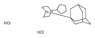 1-(1-adamantyl)-4-cyclopentylpiperazine,dihydrochloride Structure
