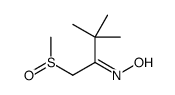 (NE)-N-(3,3-dimethyl-1-methylsulfinylbutan-2-ylidene)hydroxylamine结构式