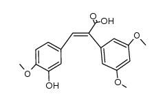 α-(3,5-Dimethoxyphenyl)-3-hydroxy-4-methoxyzimtsaeure Structure