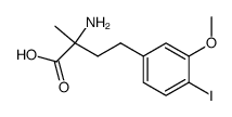 4-(3'-Methoxy-4'-iodphenyl)-DL-isovalin结构式