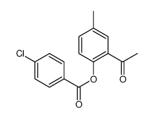 (2-acetyl-4-methylphenyl) 4-chlorobenzoate结构式