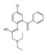 N-(2-benzoyl-4-chlorophenyl)-2-(diethylamino)acetamide结构式