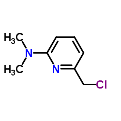 6-氯甲基-N,N-二甲基吡啶-2-胺结构式