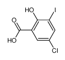 5-chloro-2-hydroxy-3-iodo-benzoic acid Structure