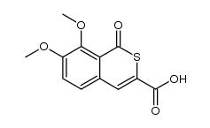 7,8-dimethoxy-1-oxo-1H-isothiochromene-3-carboxylic acid Structure