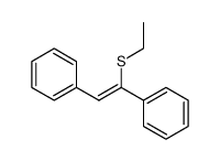 (Z)-(1,2-diphenylvinyl)(ethyl)sulfane结构式