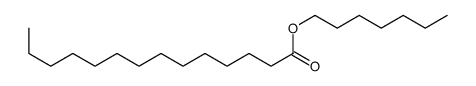 heptyl tetradecanoate Structure