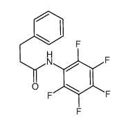N-(perfluorophenyl)-3-phenylpropanamide结构式