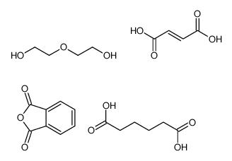 2-benzofuran-1,3-dione,(E)-but-2-enedioic acid,hexanedioic acid,2-(2-hydroxyethoxy)ethanol结构式