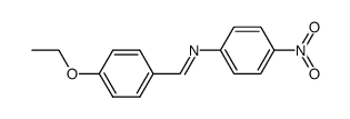 N-(4-ethoxybenzylidene)-4-nitroaniline结构式