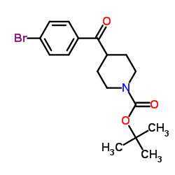 1-Boc-4-(4-Bromobenzoyl)piperidine Structure