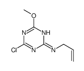 4-chloro-6-methoxy-N-prop-2-enyl-1,3,5-triazin-2-amine结构式