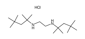 N,N'-Bis-(1,1,3,3-tetramethyl-butyl)-ethane-1,2-diamine; hydrochloride结构式