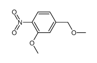 2-Methoxy4-methoxymethyl-1-nitro-benzene结构式