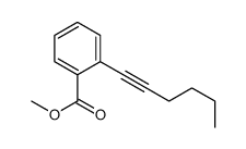 Methyl 2-(1-hexyn-1-yl)benzoate Structure