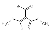 4-Isothiazolecarboxamide,3,5-bis(methylthio)- Structure