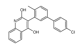 3-[5-(4-chlorophenyl)-2-methylphenyl]-4-hydroxy-1H-quinolin-2-one Structure