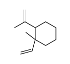 1-ethenyl-1-methyl-2-prop-1-en-2-ylcyclohexane结构式