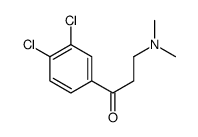 1-(3,4-dichlorophenyl)-3-(dimethylamino)propan-1-one结构式