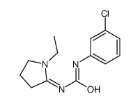 1-(m-Chlorophenyl)-3-(1-ethylpyrrolidin-2-ylidene)urea结构式