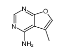 Furo[2,3-d]pyrimidin-4-amine, 5-methyl- (9CI) Structure