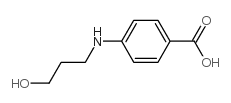 Benzoic acid, 4-[(3-hydroxypropyl)amino]- (9CI)结构式