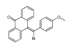 10-[bromo-(4-methoxyphenyl)methylidene]anthracen-9-one结构式