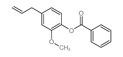 Phenol,2-methoxy-4-(2-propen-1-yl)-, 1-benzoate structure