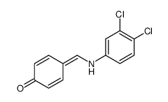4-[(3,4-dichloroanilino)methylidene]cyclohexa-2,5-dien-1-one Structure