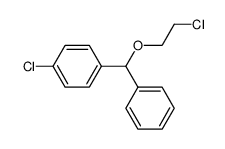 (4-chlorodiphenyl)methyl beta-chloroethyl ether结构式