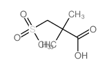 2,2-dimethyl-3-methylsulfonyl-propanoic acid结构式