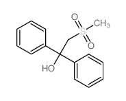 2-methylsulfonyl-1,1-diphenyl-ethanol结构式